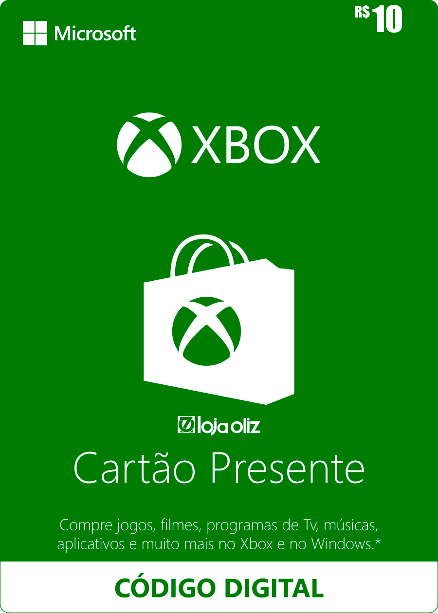 Gift Card Xbox R$10,00