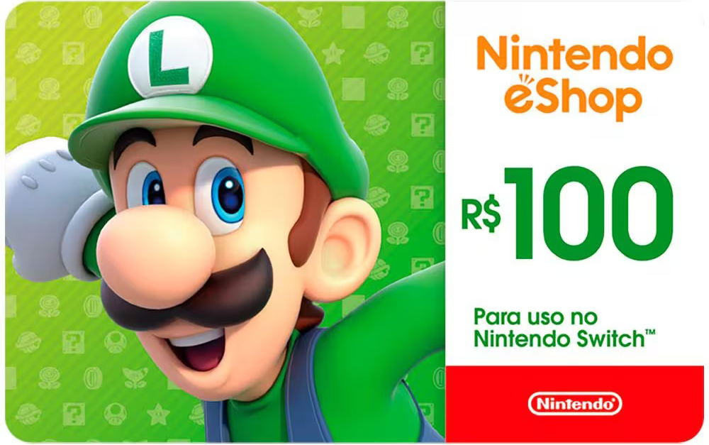 Gift Card Nintendo eShop R$100,00