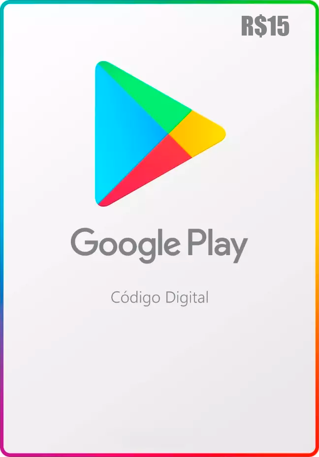 Gift Card Google Play R$15,00