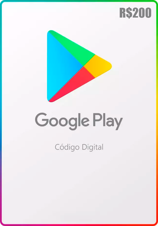 Gift Card Google Play R$200,00