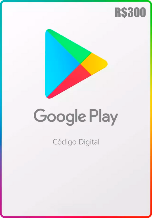 Gift Card Google Play R$300,00