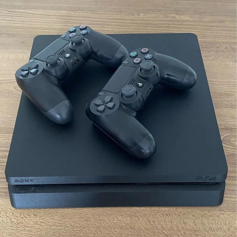 Sony Playstation 4 500gb 2 Controle Ps4 Slim + 4 Jogos
