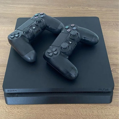 Sony Playstation 4 500gb 2 Controle Ps4 Slim + 4 Jogos